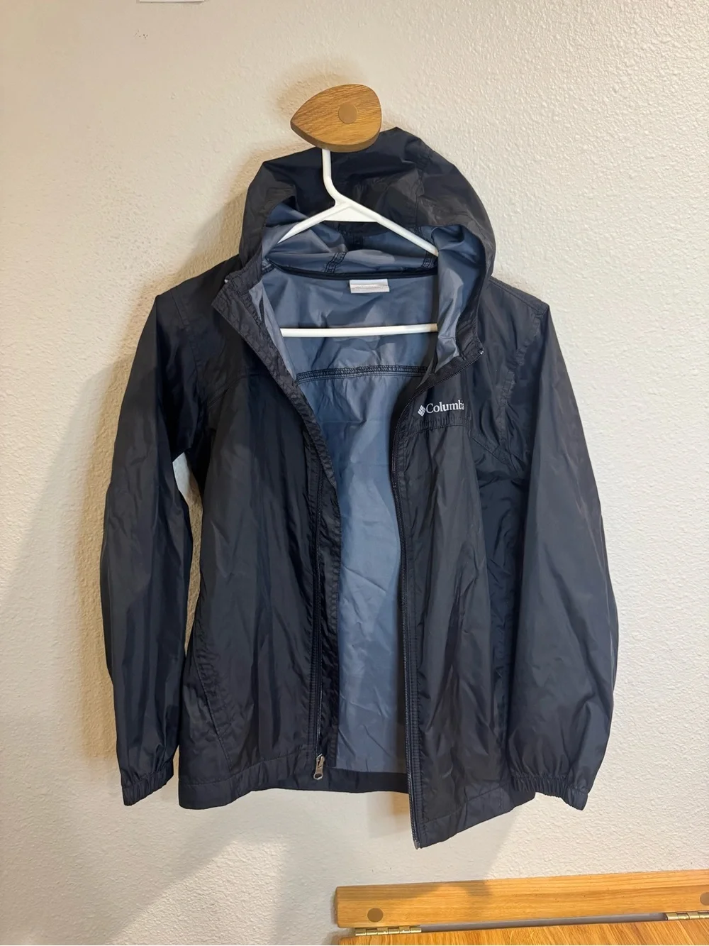 Girls Black Columbia Rain Jacket- Rain-zilla- YM